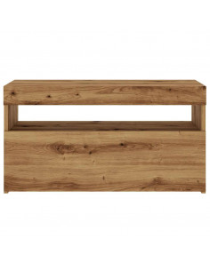 Mobile Porta TV con LED Artigianale 75x35x40 cm Multistrato 2