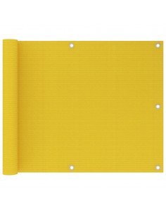 Paravento da Balcone Giallo 75x600 cm in HDPE 2