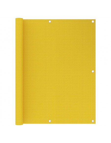 Paravento da Balcone Giallo 120x400 cm in HDPE