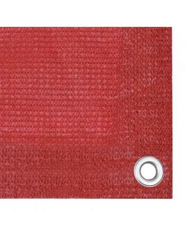 Paravento da Balcone Rosso 75x600 cm in HDPE