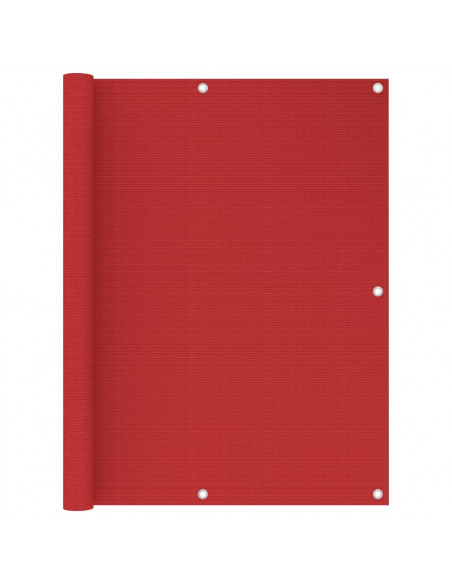Paravento da Balcone Rosso 120x300 cm in HDPE