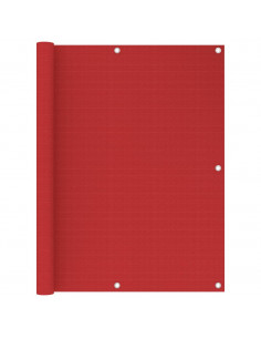 Paravento da Balcone Rosso 120x400 cm in HDPE 2