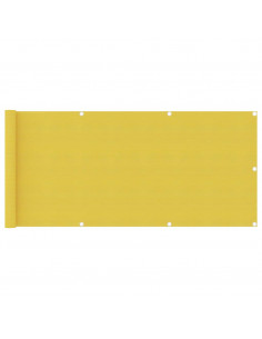 Paravento da Balcone Giallo 75x400 cm in HDPE 2