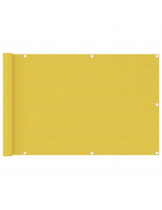 Paravento da Balcone Giallo 90x400 cm in HDPE 2