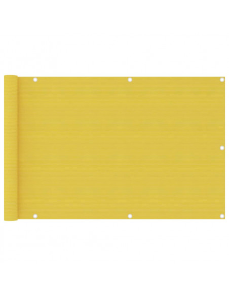 Paravento da Balcone Giallo 90x400 cm in HDPE