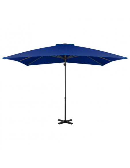 Ombrellone a Sbalzo con Palo in Alluminio Azzurro 250x250 cm