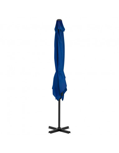 Ombrellone a Sbalzo con Palo in Alluminio Azzurro 250x250 cm