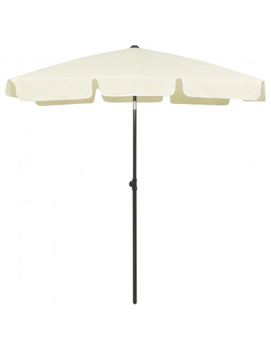 Ombrellone da Spiaggia Giallo Sabbia 180x120 cm