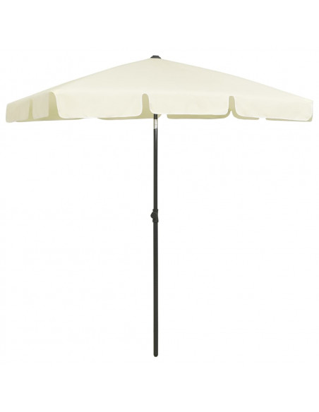 Ombrellone da Spiaggia Giallo Sabbia 180x120 cm