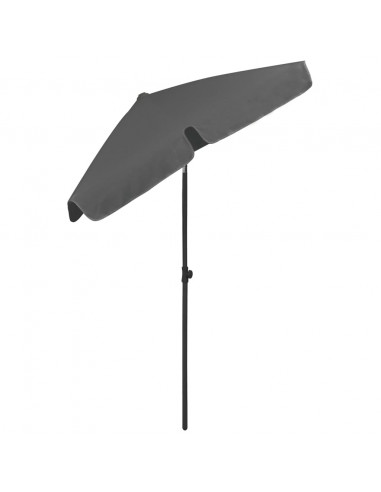 Ombrellone da Spiaggia Antracite 180x120 cm
