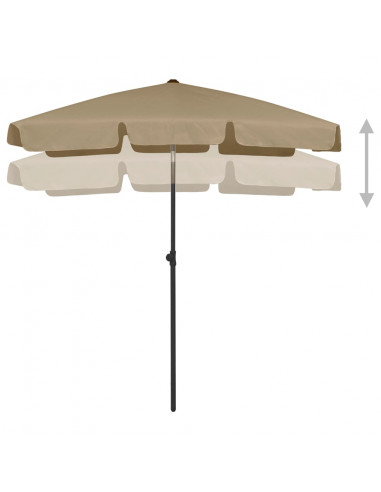 Ombrellone da Spiaggia Tortora 180x120 cm