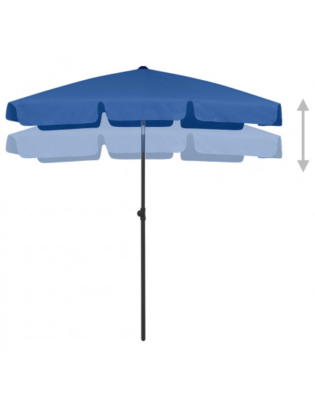 Ombrellone da Spiaggia Azzurro 180x120 cm