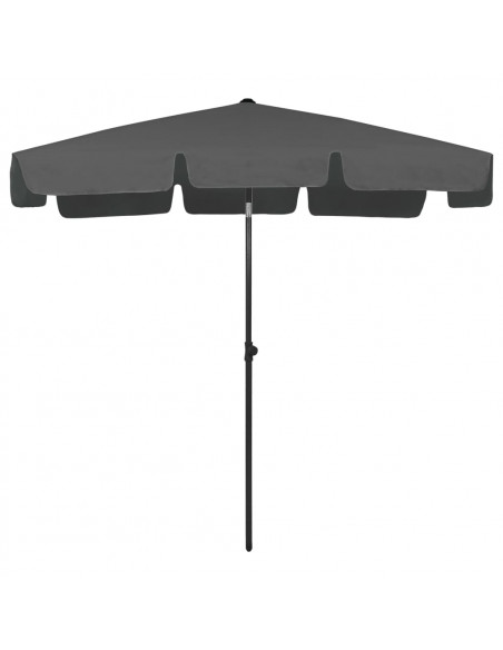 Ombrellone da Spiaggia Antracite 200x125 cm