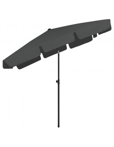 Ombrellone da Spiaggia Antracite 200x125 cm