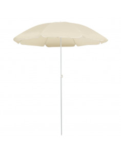 Ombrellone da Esterni con Palo in Acciaio 180 cm Sabbia 2