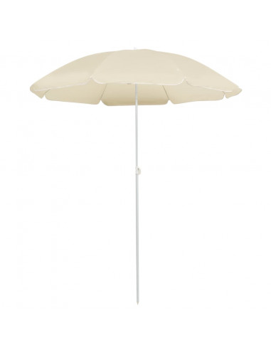 Ombrellone da Esterni con Palo in Acciaio 180 cm Sabbia