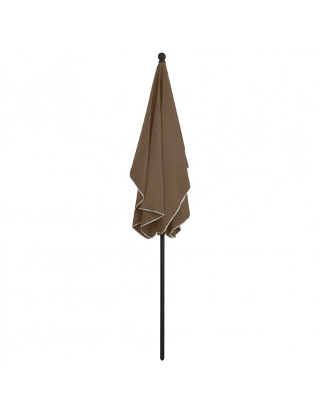Ombrellone da Giardino con Palo 210x140 cm Tortora