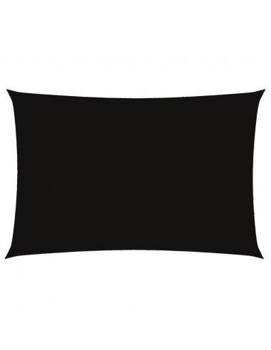 Parasole a Vela Oxford Rettangolare 2x4 m Nero