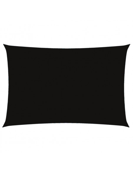 Parasole a Vela Oxford Rettangolare 2x4 m Nero