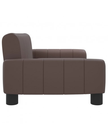 Divano per Bambini Marrone 70x45x30 cm in Similpelle