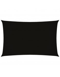 Parasole a Vela Oxford Rettangolare 2x4,5 m Nero 2