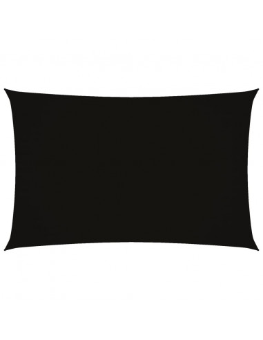 Parasole a Vela Oxford Rettangolare 2x5 m Nero