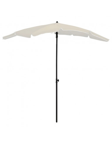 Ombrellone da Giardino con Palo 200x130 cm Sabbia