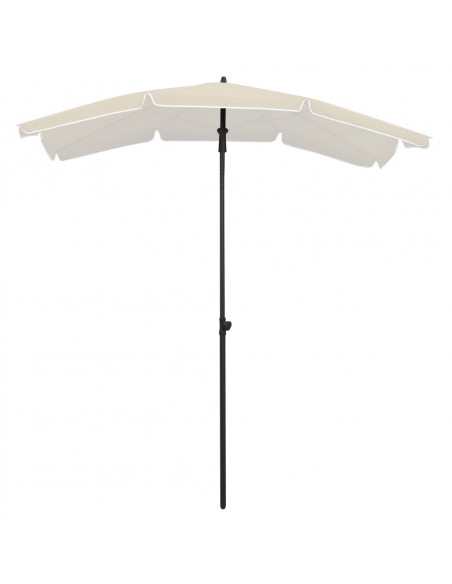 Ombrellone da Giardino con Palo 200x130 cm Sabbia
