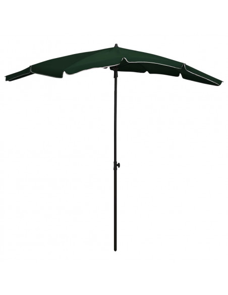 Ombrellone da Giardino con Palo 200x130 cm Verde