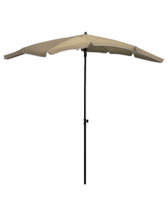 Ombrellone da Giardino con Palo 200x130 cm Grigio Talpa 2