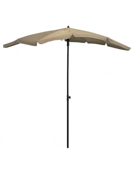 Ombrellone da Giardino con Palo 200x130 cm Grigio Talpa