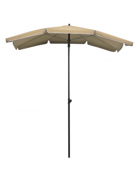 Ombrellone da Giardino con Palo 200x130 cm Grigio Talpa