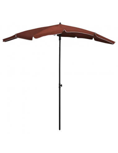 Ombrellone da Giardino con Palo 200x130 cm Terracotta