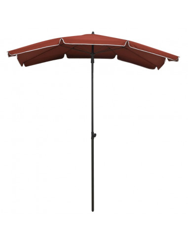 Ombrellone da Giardino con Palo 200x130 cm Terracotta