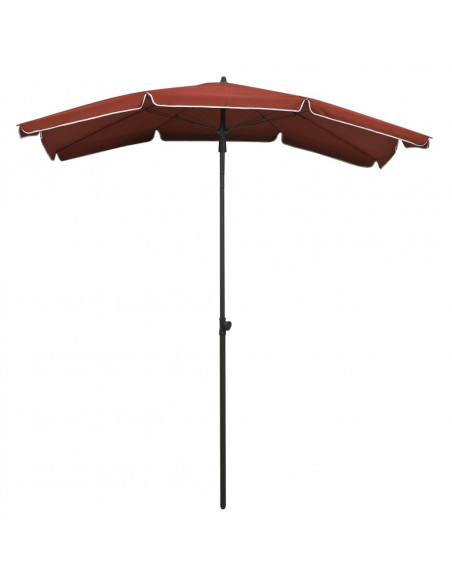 Ombrellone da Giardino con Palo 200x130 cm Terracotta