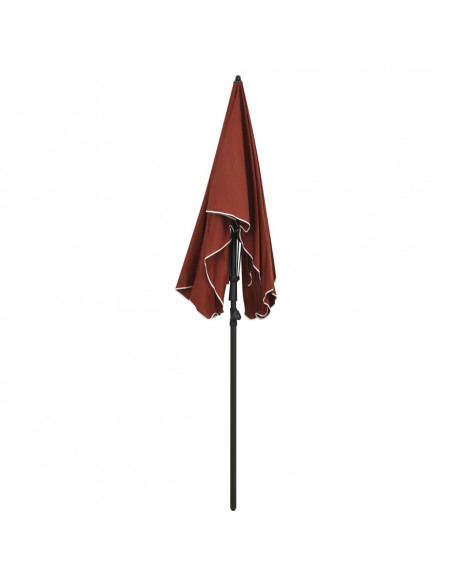 Ombrellone da Giardino con Palo 200x130 cm Terracotta