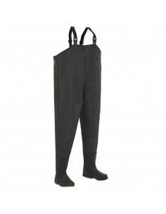 Pantaloni Impermeabili con Stivali Verdi Taglia 45 2