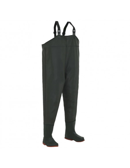 Pantaloni Impermeabili con Stivali Verdi Taglia 45
