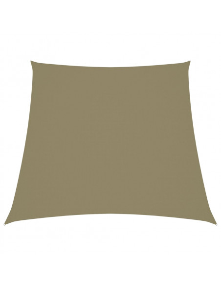 Parasole a Vela in Tela Oxford a Trapezio 3/5x4 m Beige