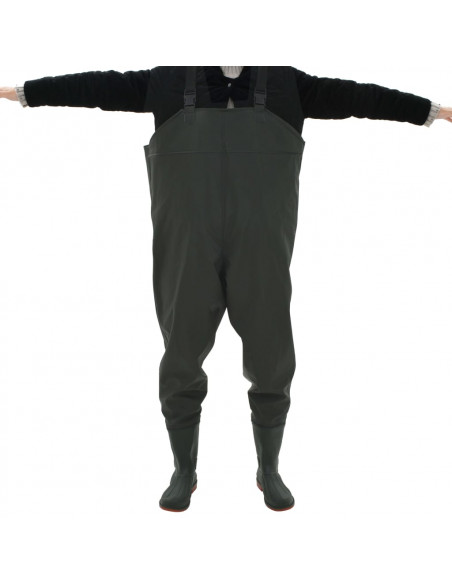 Pantaloni Impermeabili con Stivali Verdi Taglia 45