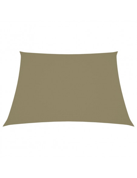Parasole a Vela in Tela Oxford a Trapezio 3/5x4 m Beige