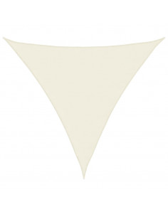 Parasole a Vela Oxford Triangolare 4,5x4,5x4,5 m Crema 2