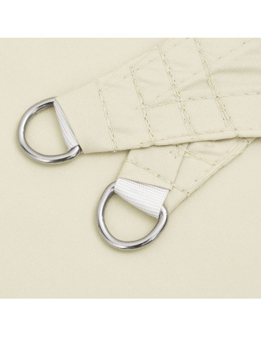 Parasole a Vela Oxford Triangolare 4,5x4,5x4,5 m Crema