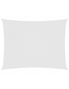Parasole a Vela Oxford Rettangolare 5x6 m Bianco 2
