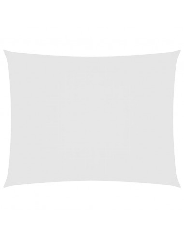 Parasole a Vela Oxford Rettangolare 5x6 m Bianco