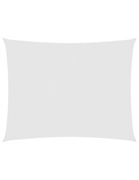 Parasole a Vela Oxford Rettangolare 5x6 m Bianco
