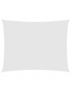 Parasole a Vela Oxford Rettangolare 5x7 m Bianco 2