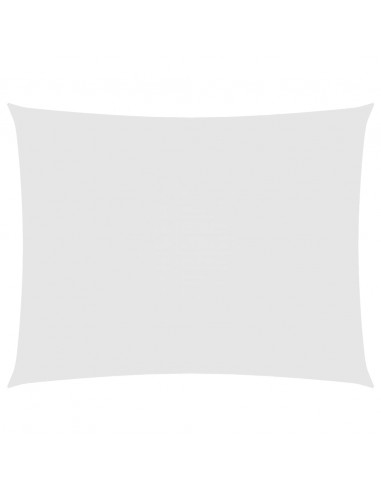 Parasole a Vela Oxford Rettangolare 5x7 m Bianco