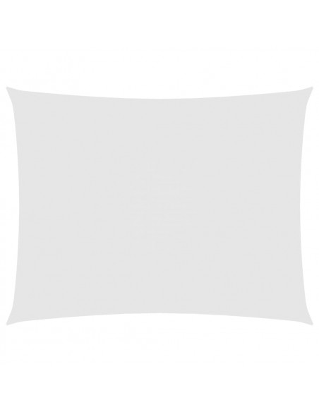 Parasole a Vela Oxford Rettangolare 5x7 m Bianco