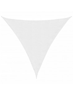 Parasole a Vela Oxford Triangolare 3,6x3,6x3,6 m Bianco 2